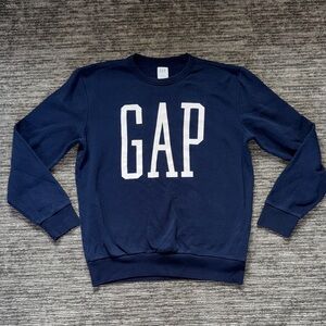 Vintage Gap Logo Sweatshirt Navy Blue Size Medium